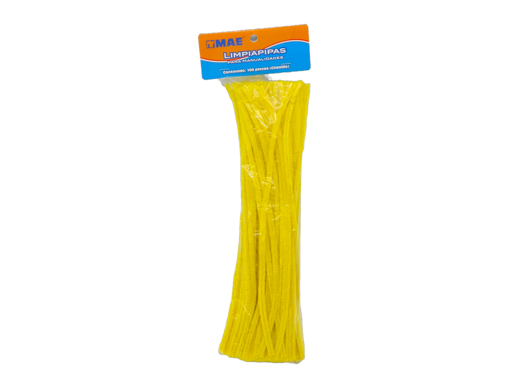 Limpiapipas Amarillo C/ 100 pzs Mae