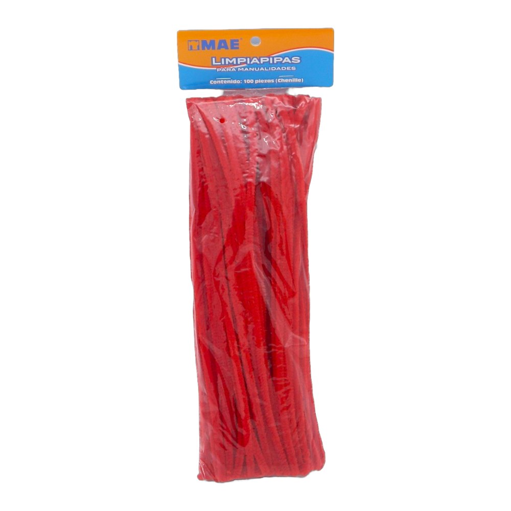 Limpiapipas Rojo C/ 100 pzs Mae