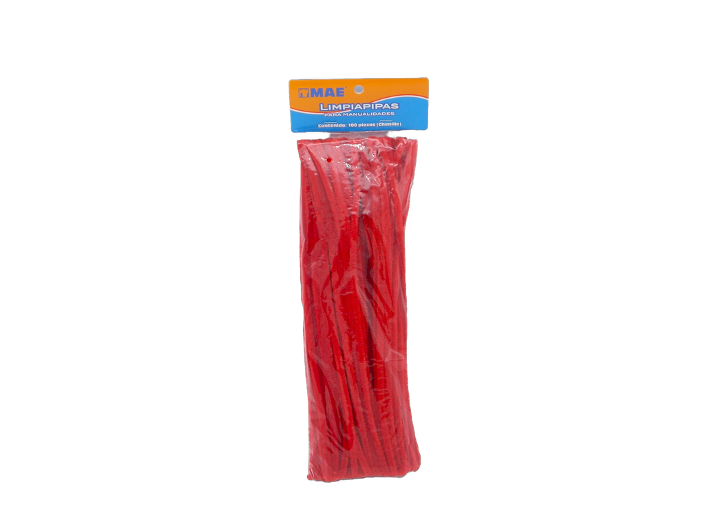 Limpiapipas Rojo C/ 100 pzs Mae