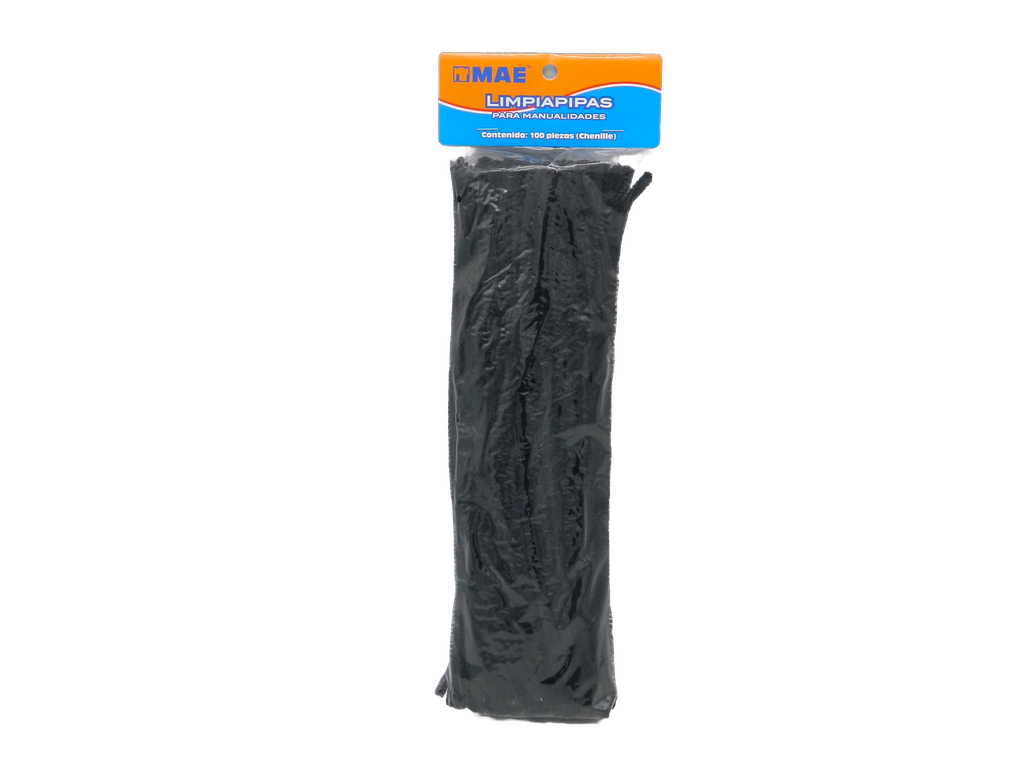 Limpiapipas Negro C/ 100 pzs Mae