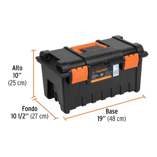 Caja P/ Herramientas S/ Compartimentos 48 x 27 x 25 cms 19781 Truper