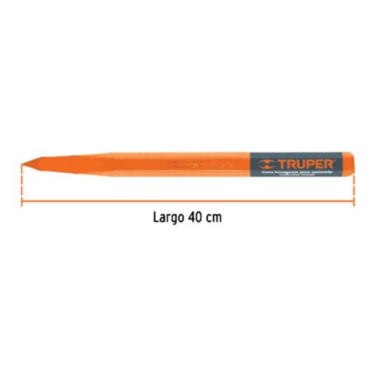 Cuña Hexagonal P/ Concreto Largo 40 cms Seccion 1" 13056 Truper