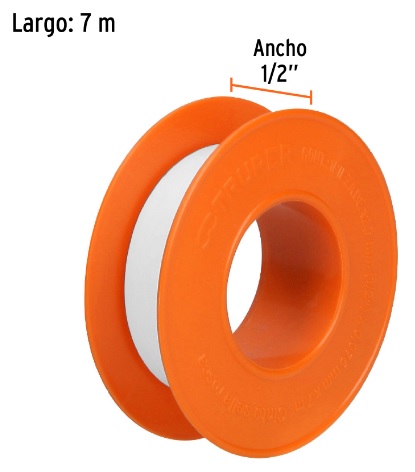 Cinta Sella Roscas 7 mts 1/2" 12520 Truper