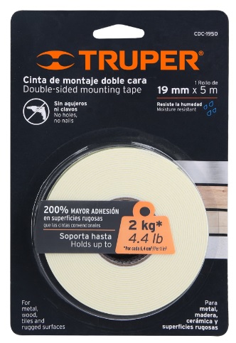 Cinta Montaje 1.9 cms x 5 mts 11725 Truper