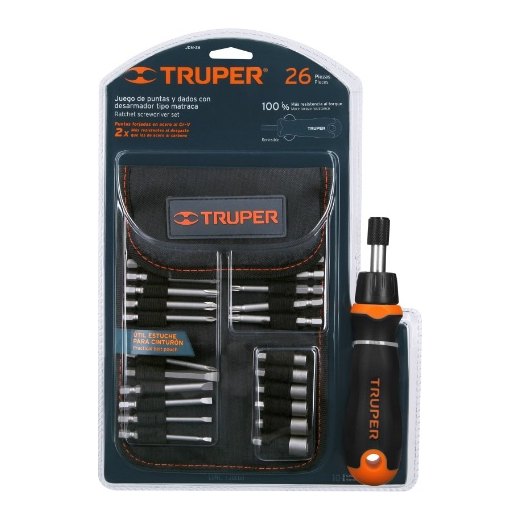 Desarmador Tipo Matraca C/ 18 puntas y 6 Dados 18219 Truper