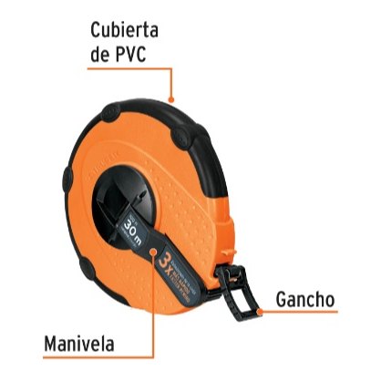 Cinta Larga Fibra Vidrio 30 mts 12639 Truper