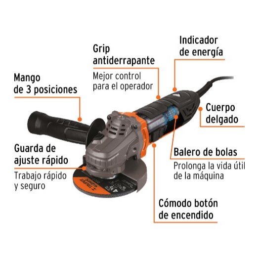 Esmeriladora 4 1/2" 950W 13935 Truper