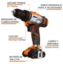 Taladro Inalambrico Profesional 12V 3/8" 18153 Truper