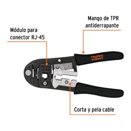 Pinza Ponchadora 8 Contactos 18342 Truper