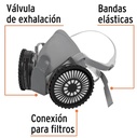 Respirador Profesional Media Cara Con Cartucho Vapores 13731 Truper