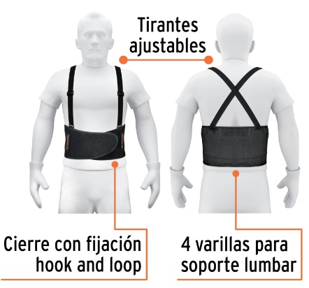 Faja Lumbar Hook & Loop Mediana 14237 Truper
