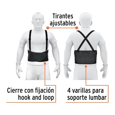 Faja Lumbar Hook & Loop Grande 14238 Truper