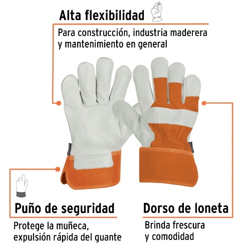Guante Piel de Res 17051 Truper