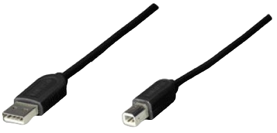 Cable Usb A a Usb B 1.8 mts Negro Manhattan
