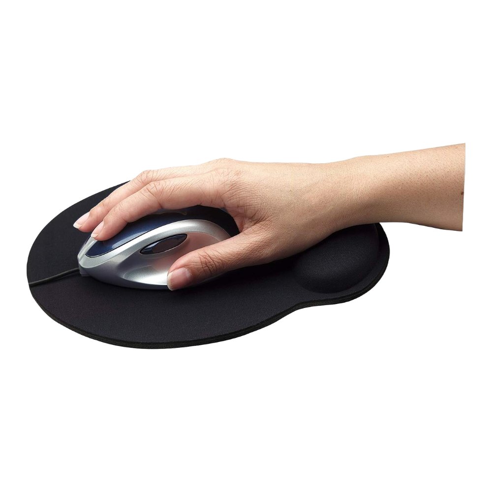 Mouse Pad Ergonomico Gel Negro Manhattan