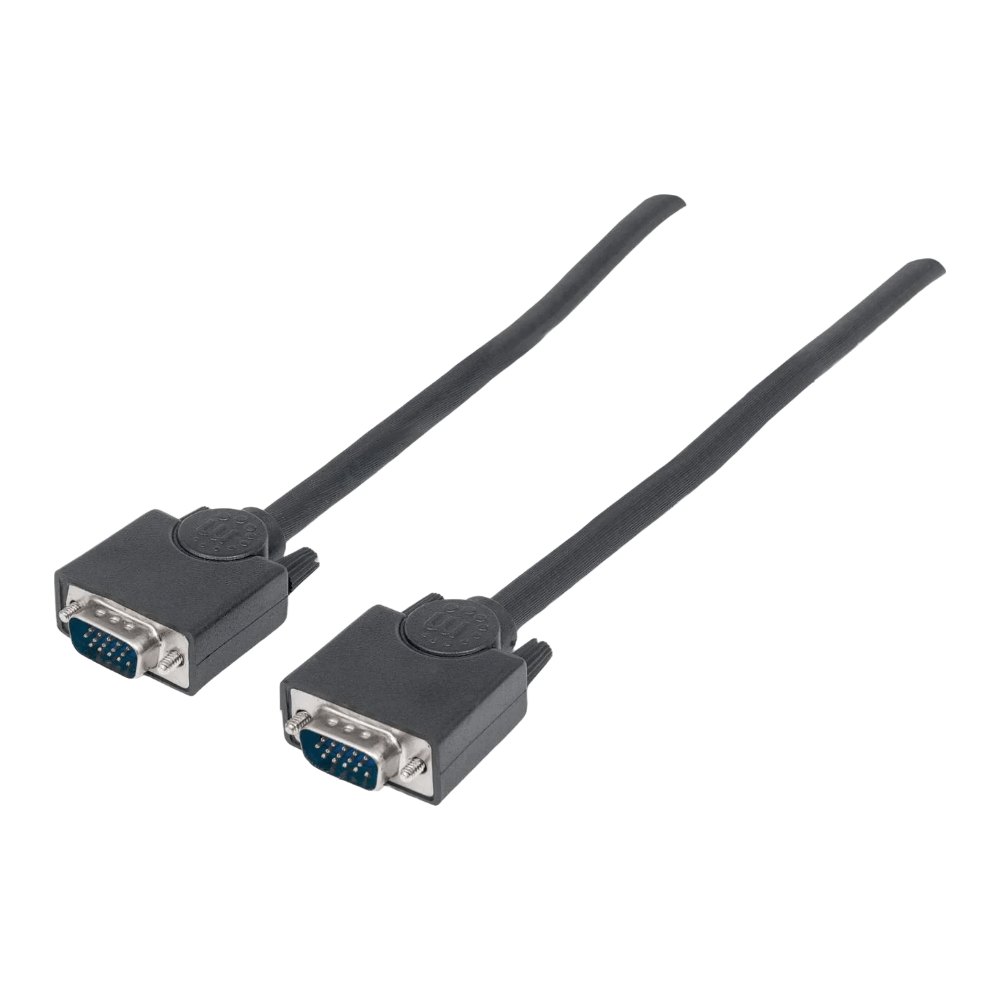 Cable P/ Monitor SVGA Blindado HD15 Macho a HD15 Macho 1.8 mts Manhattan