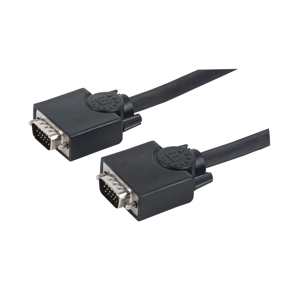 Cable P/ Monitor SVGA Blindado HD15 Macho a HD15 Macho 15 mts Manhattan