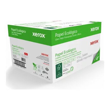 Papel Bond Xerox Ecologico T/ Oficio 93% Blancura 75 grs C/ 5,000 hjs