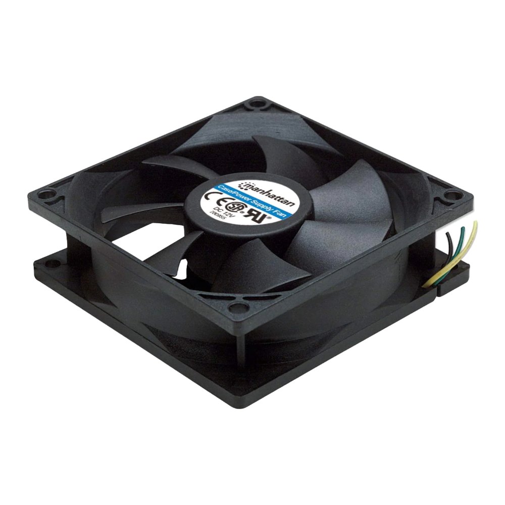 Ventilador P/ Fuente de Poder o Gabinetes 80 mm 3 Pines Manhattan