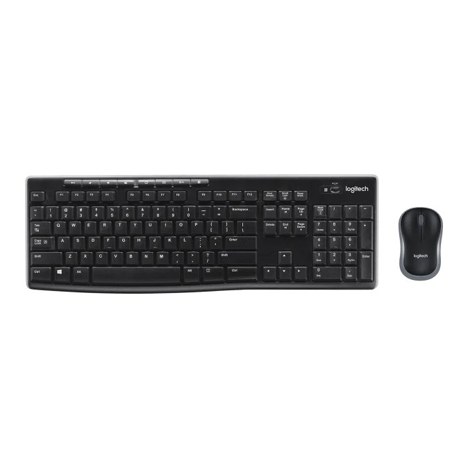 Kit Teclado y Mouse Inalambrico Negro MK270 Logitech