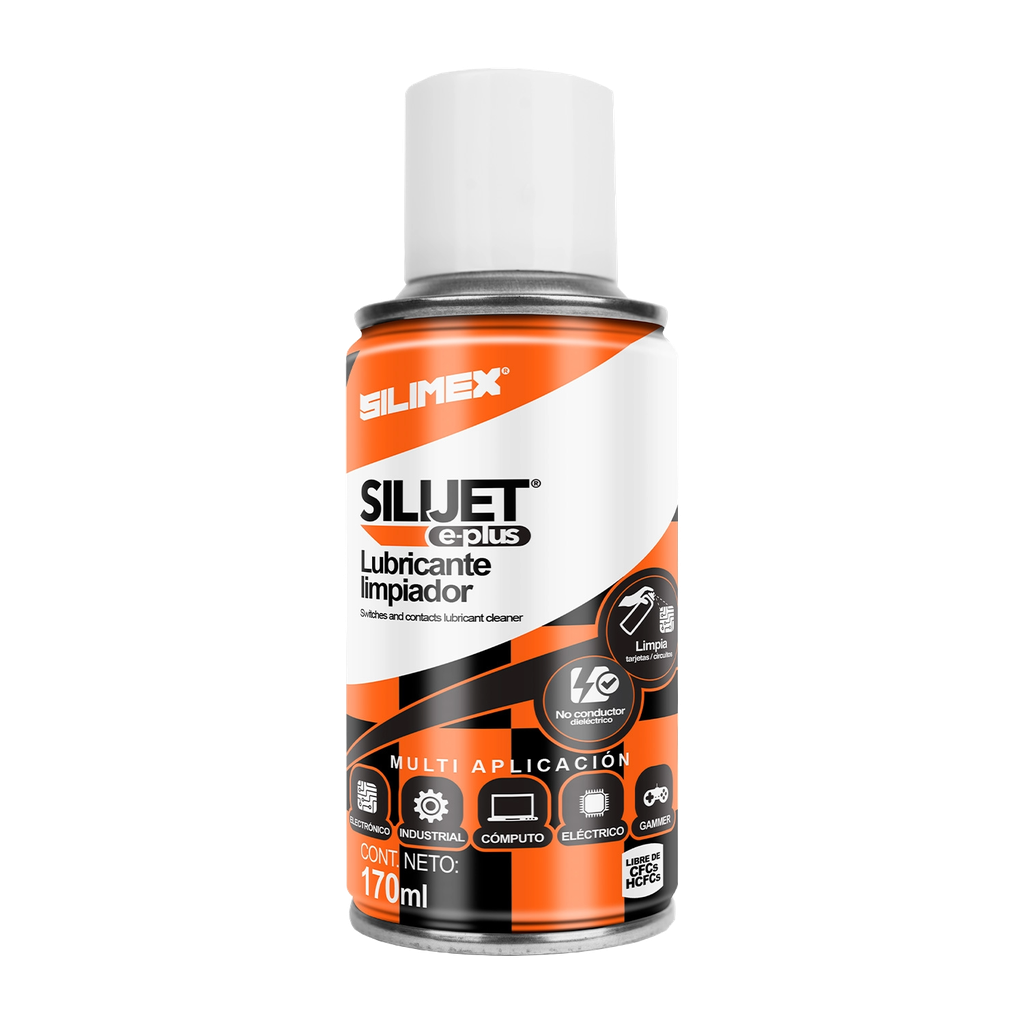 Lubricante Limpiador Naranja Silijet E-Plus 170 ml Silimex
