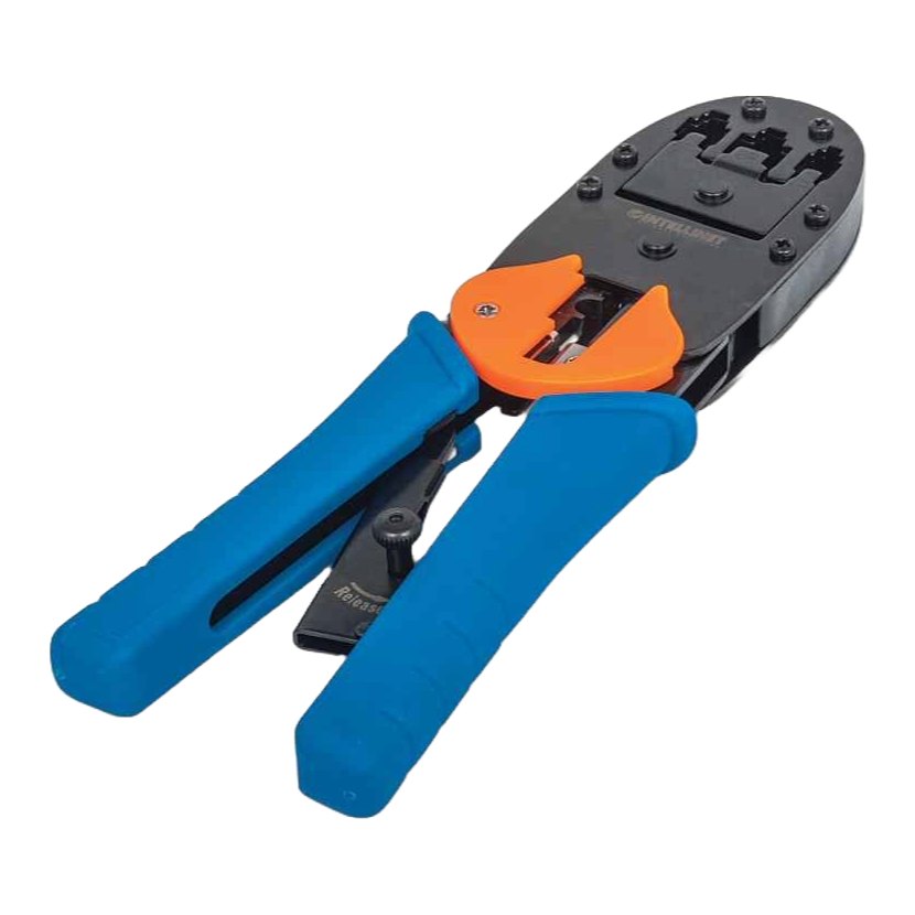 Pinza P/ Crimpear Plug Modular RJ45, RJ12, RJ11 Intellinet