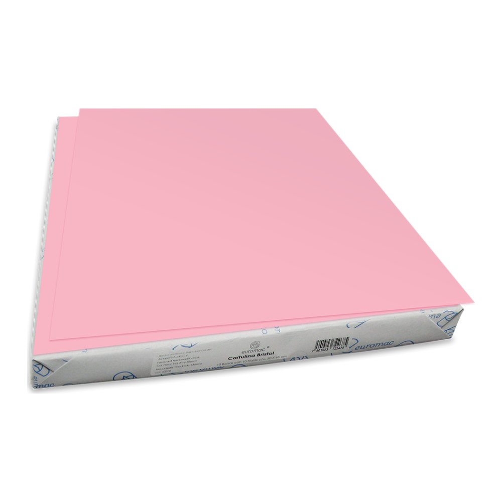Cartulina Bristol 50 Kg Rosa C/ 100 pzs Arpapel