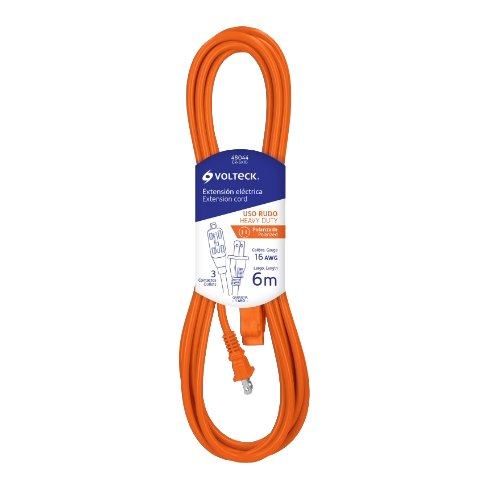 Extension Uso Rudo Cal 16 Naranja 6 mts 48044 Truper