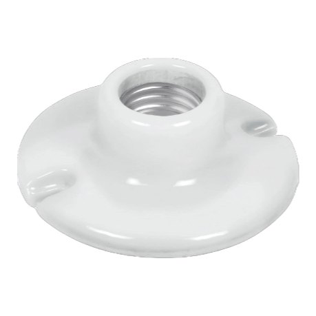 Roseta Portalamparas Porcelana 3.5" 9 cms 46523 Truper
