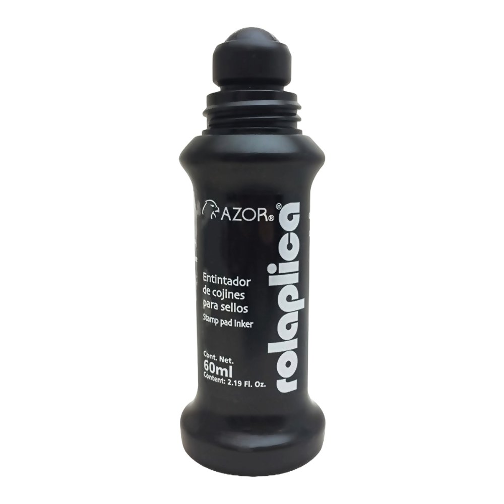 Tinta P/ Sello Rolaplica Negro Azor