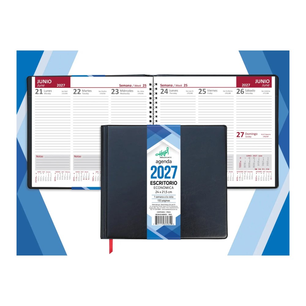 Agenda Semanal Economica Negra Hazel