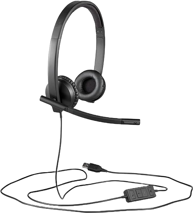 Audifonos Diadema C/ Microfono Negro Usb H570E Logitech