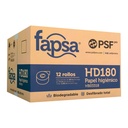 Papel Higienico Jumbo Jr 180 mts C/ 12 pzs HD180 Fapsa