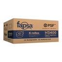 Papel Higienico Jumbo Sr 400 mts C/ 6 pzs HD400 Fapsa