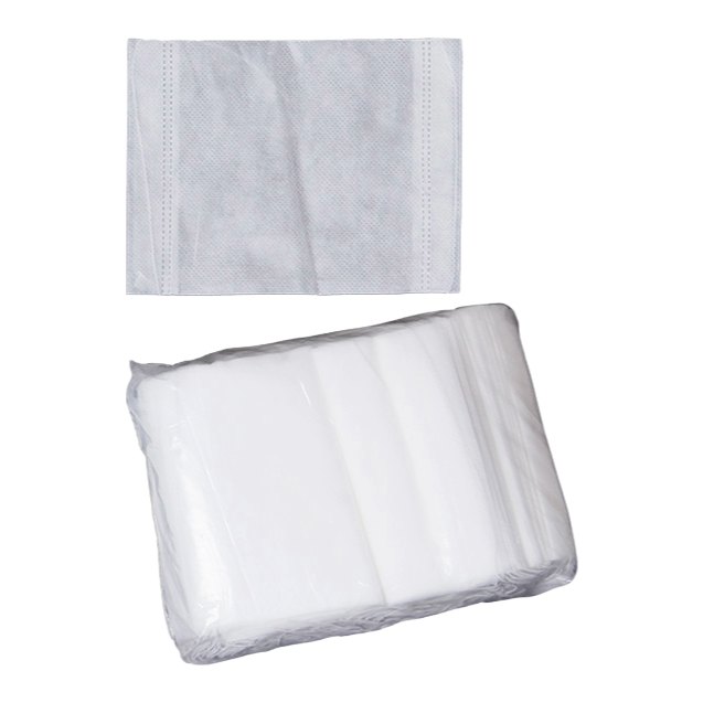 Cubreboca Plisado Blanco C/ 100 pzs Oval