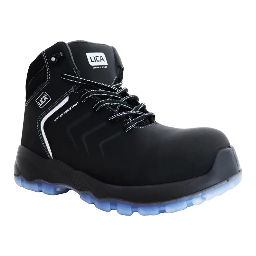 Bota Seguridad Dielectrica C/ Puntera Proteccion, Plantilla Antiperforacion, Banda Reflejante y Resistente Salpicaduras Agua 229N-PI Lica