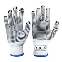 Guante Algodon C/ Puntos PVC Palma y Dorso Lica