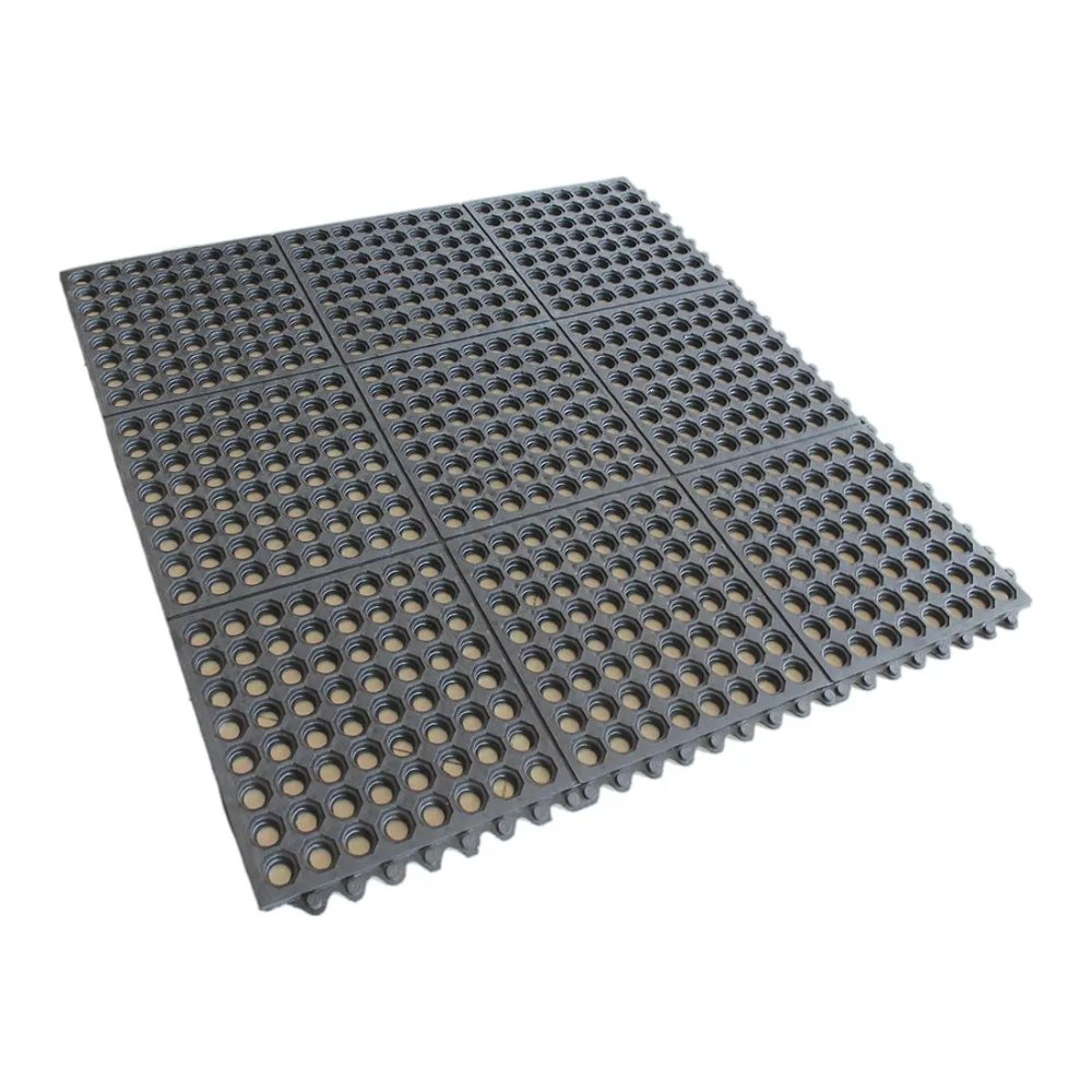 Tapete Antifatiga Negro Ergonomico 90 x 90 cms Lica