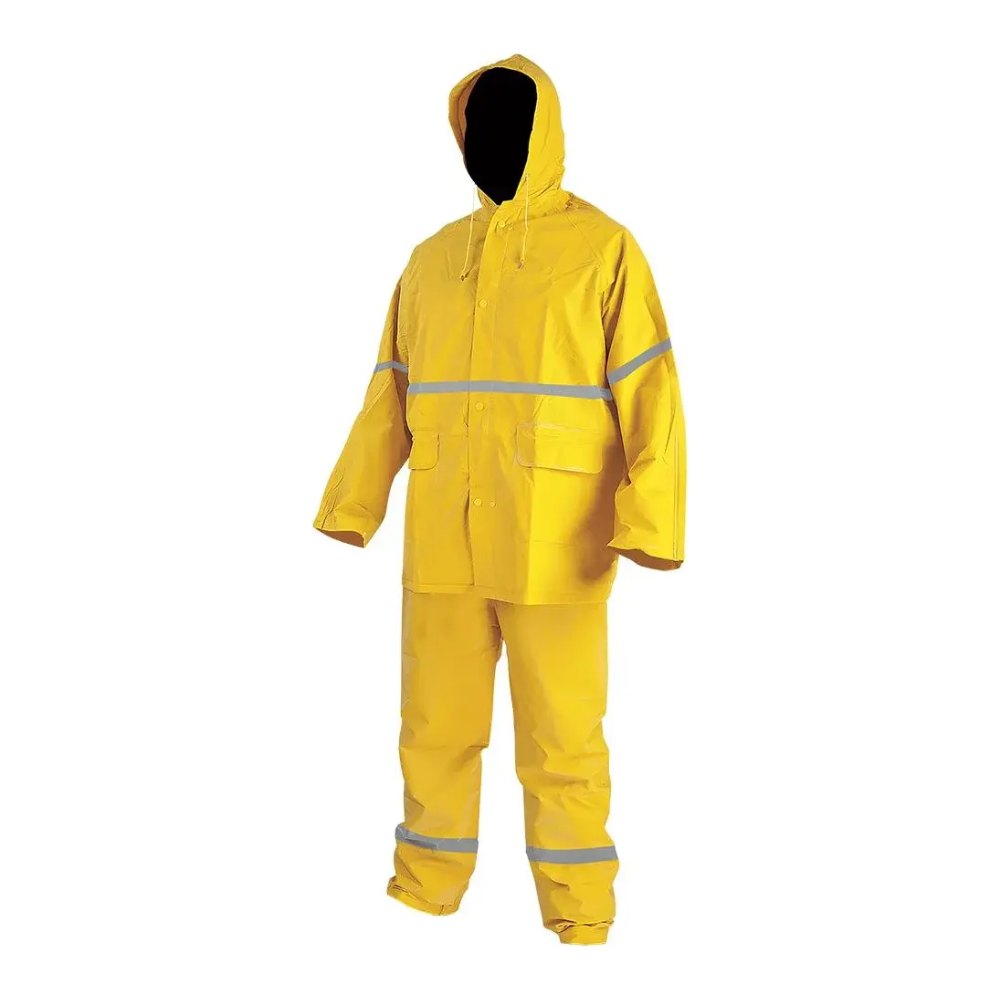Impermeable Amarillo Chamarra C/ Capucha y Pantalon Lica