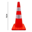 Cono Señalizacion Precaucion PVC Doble Reflejante 70 cms Lica