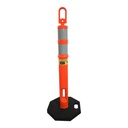 Poste Señalizacion Naranja Doble Reflejante 120 cms Lica
