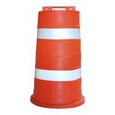 Trafitambo Señalizacion Naranja Doble Reflejante 4" 98 cms Lica
