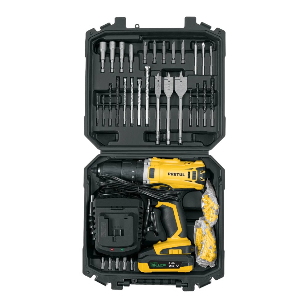 Kit Rotomartillo 1/2" 20V C/ 33 Accesorios 29000 Pretul Truper