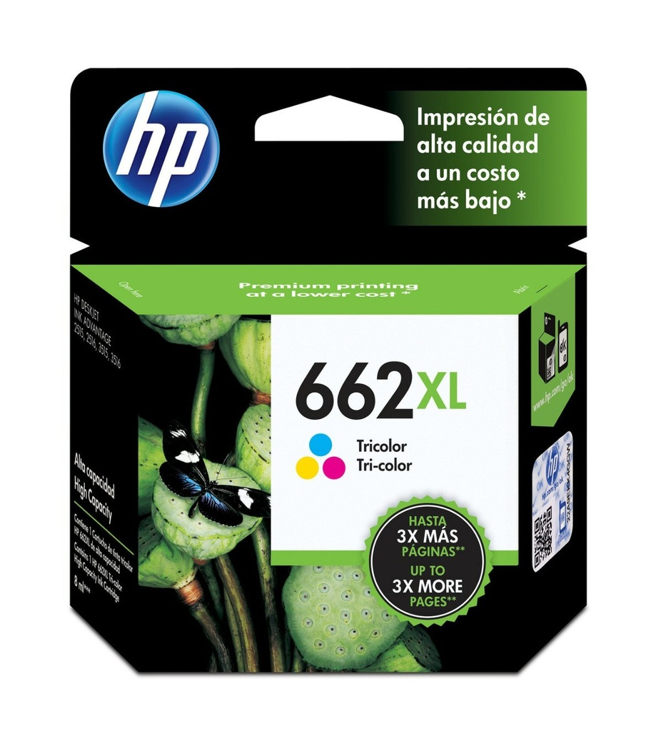Cartucho HP 662XL Tricolor