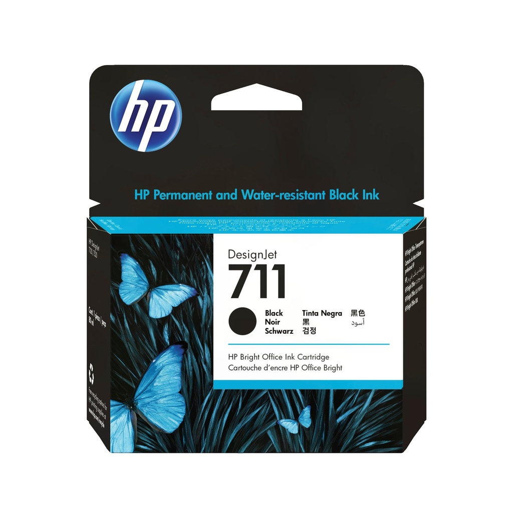 Cartucho HP 711 Negro 80ml