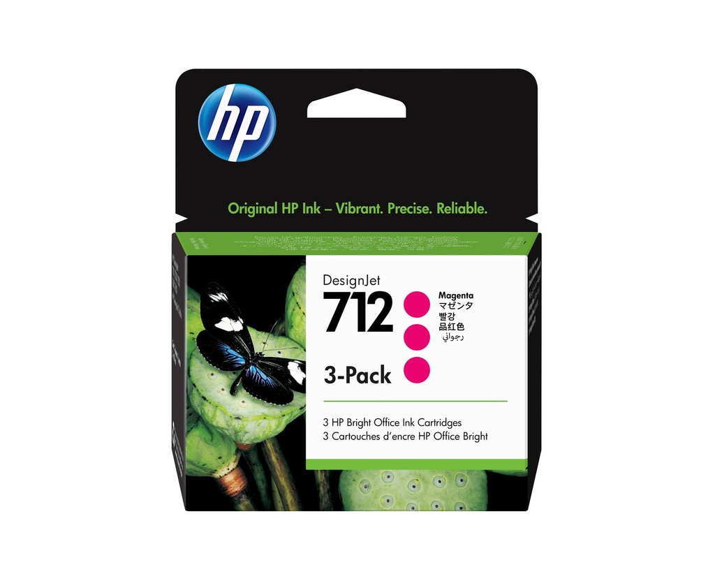 Cartucho HP 712A Magenta 29ml Pack 3