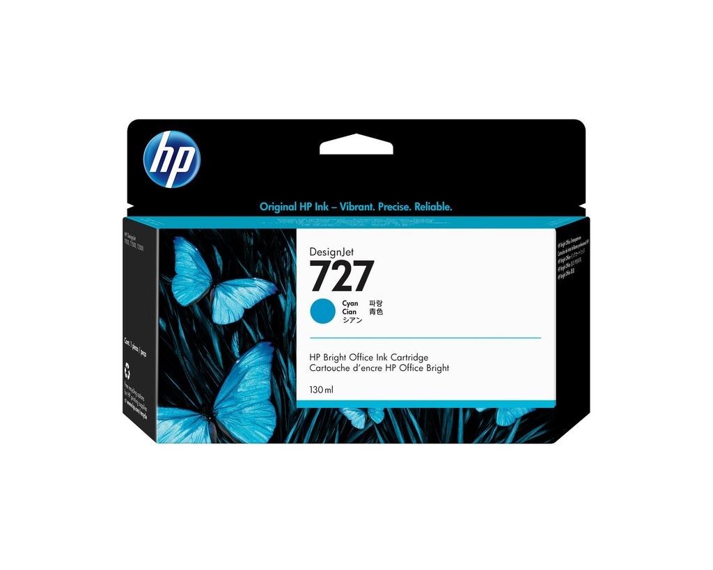 Cartucho HP 727 Cian 130ml