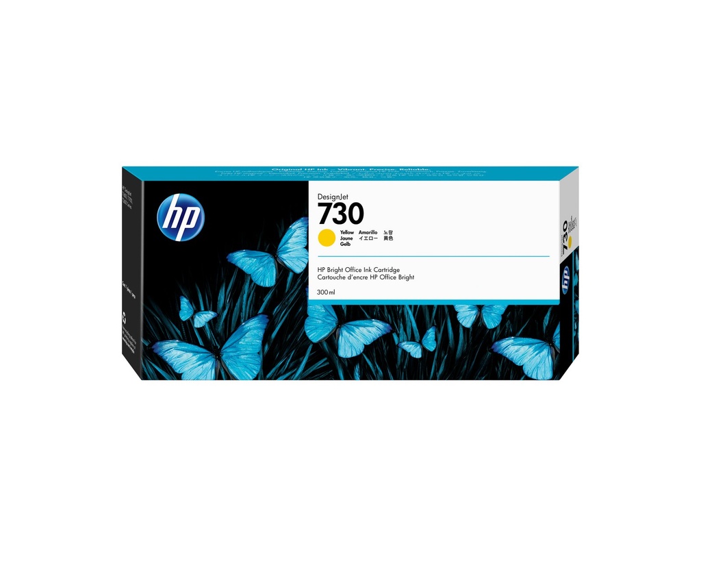 Cartucho HP 730 Amarillo 300ml
