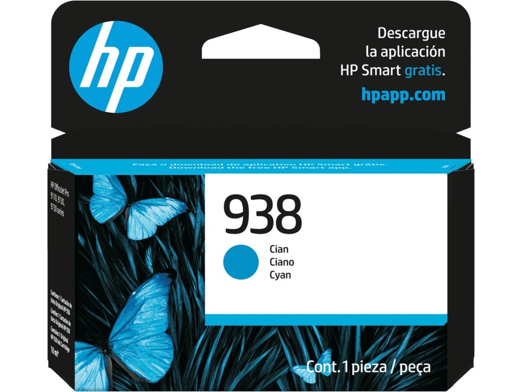 Cartucho HP 938 Cian