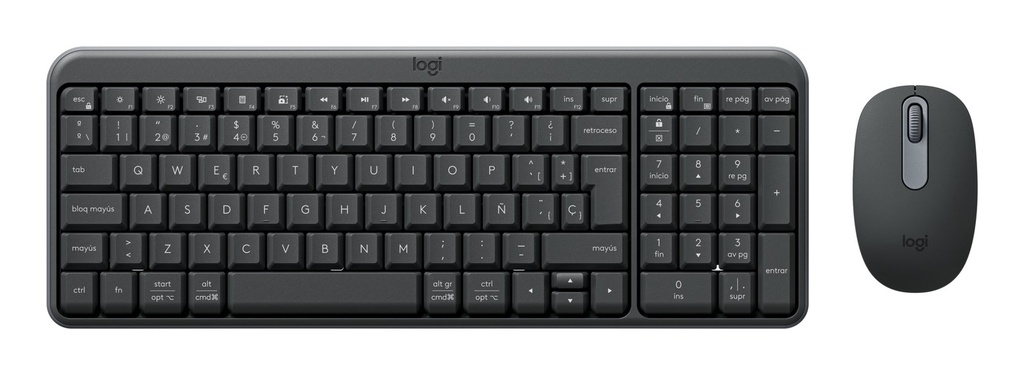 Kit Teclado y Mouse Logitech MK250 Bluetooth Blanco